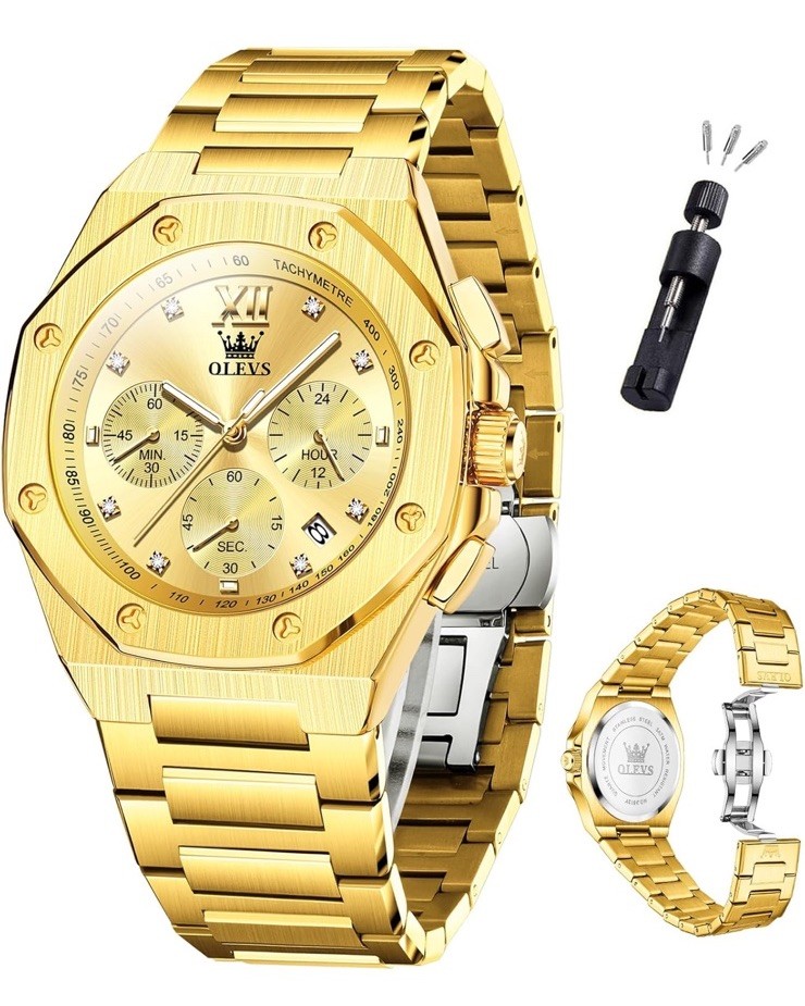 Наручные часы OLEVS Mens Watches Octagonal