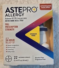 Exp 3/26 ASTEPRO Allergy Antihistamine Nasal Spray 120 Metered Sprays Exp 3/26