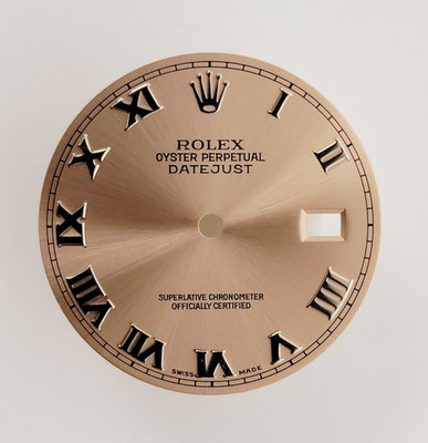 Genuine Rolex Dial Pink Salmon W Roman Datejust 36mm 16014, 16234, 16244, 16240