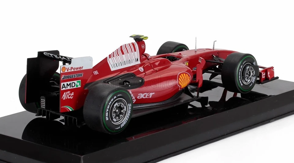 MODELLINO AUTO STATICO FERRARI F1 F60 2009 KIMI RAIKKONEN CON VETRINA SCALA 1/24 - Immagine 3 di 4