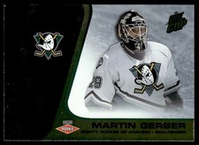 2002-03 PACIFIC QUEST FOR THE CUP GOLD Martin Gerber Rookie /325 Anaheim Mighty