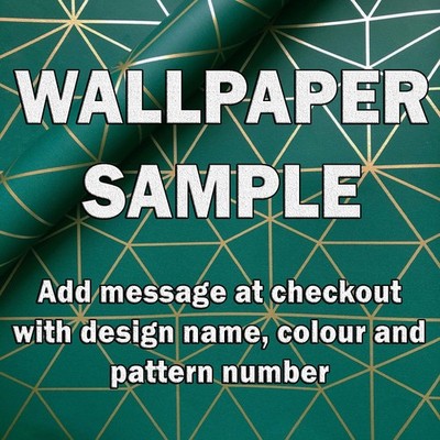 WALLPAPER SAMPLE - WIDE RANGE / CHOOSE DESIGNS / ADD MESSAGE AT CHECKOUT