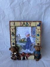 Vintage Baby Picture Frame Teddy Bears Nursery Photo Frame Decor
