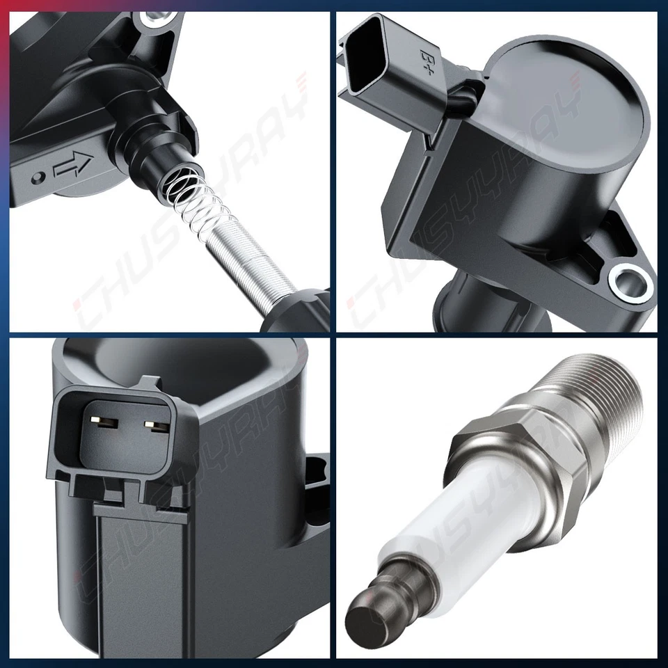 Bobina de encendido 8 piezas DG508 y bujía SP479 para Ford F450 Super Duty 6,0 L 6,8 L Foto 4 de 4