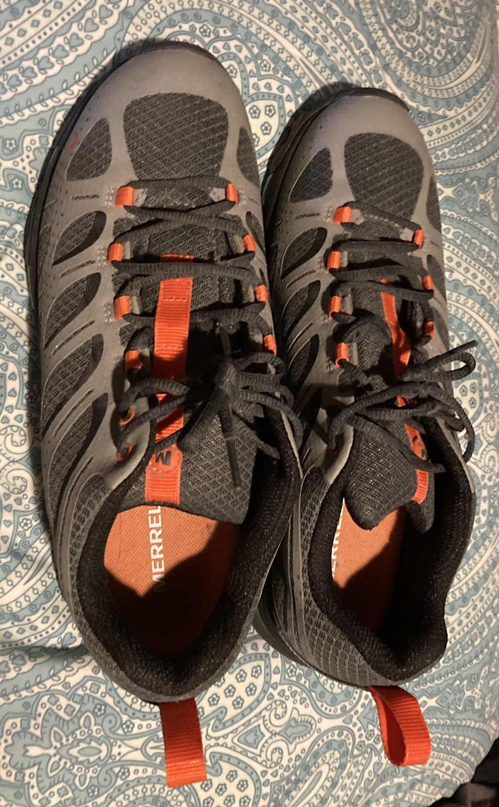 Scarpa da trekking uomo Merrell Moab 3 bordi taglia 11 grigio arancione