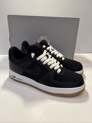 New In Box Nike Air Force 1 '07 Leather  Black White  Size 10.5