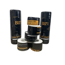 BUMBLE BEE Disposable Paper Barber Neck Strips - 5 Rolls 500 Strips Professional