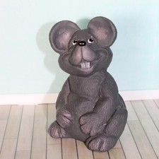 Maus Ratte Deko Figur Skulptur Tierfigur Keramik 10 cm