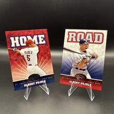 2005 Leaf - Home/Road Albert Pujols #H-1 & #R1 Card St. Louis Cardinals