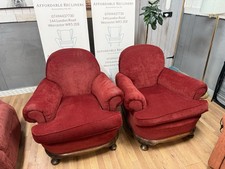 Pair of Howard & Son Like Armchairs ALL ORIGINAL - FREE MIDLANDS DELIVERY