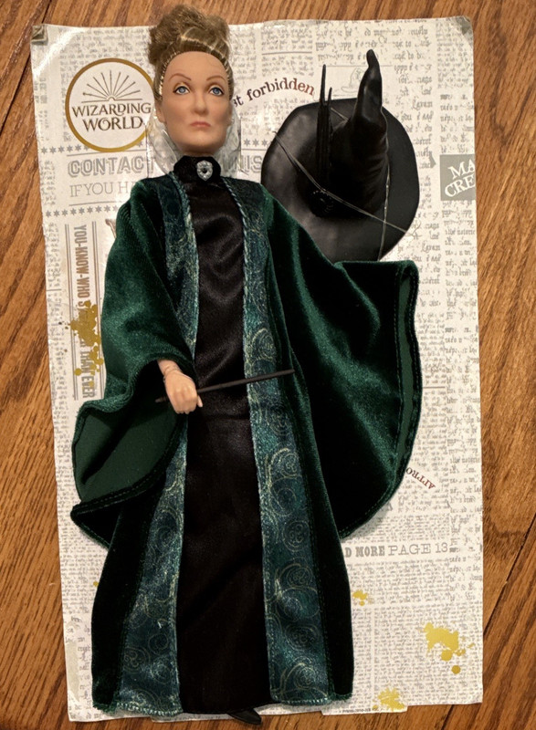 Mattel Wizarding World Harry Potter Minerva McGonagall Doll w/ Hat & Wand