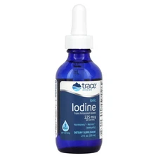 2 X Trace Minerals �, Ionic Iodine, 225 mcg, 2 fl oz (59 ml)