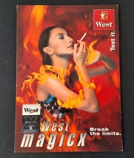 Werbe-Postkarte West-Zigaretten "West MAGICX Break the limits"