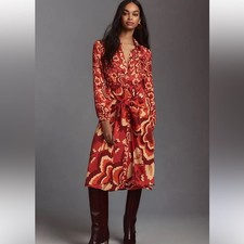 Farm Rio Floral Midi Dress Small 