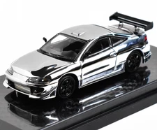 Transcend 1:64 Plating Silver 1995 Eclipse GS Sports Model Diecast Metal Car