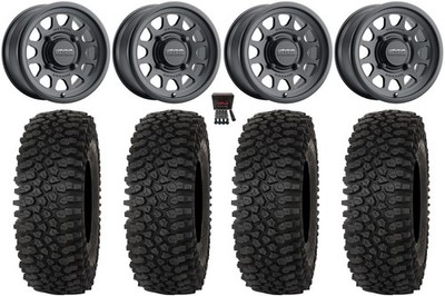 Method 414 15'' Wheels Black +38mm 35'' Roctane STX Tires Can-Am Defender