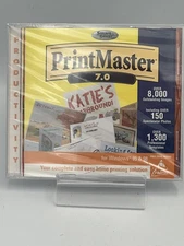 PC Software PrintMaster 7.0 Print Master  8000 images Win 95/98 NEW SEALED 1999