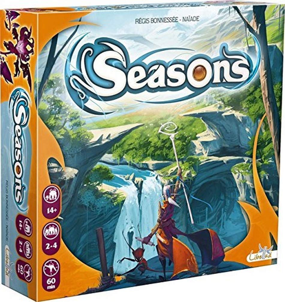 Seasons jeu de société de stratégie draft de dés et gestion de cartes 2-4 joueurs