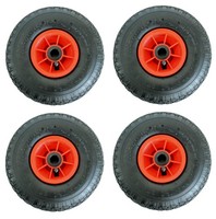 Sackkarrenrad Bollerwagenrad Luftrad 3.00-4 260X85 Ersatzrad Mit Nadellager Rot