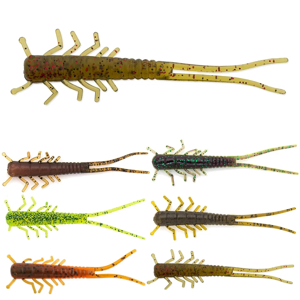 Lunker City 3" HellGies | 7,5cm - 1,6g | 15x Gummi Libellenlarve Insekten Köder