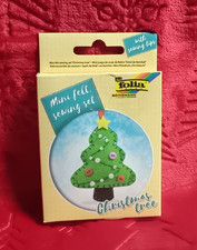 Folia Bringmann Mini Felt Sewing Kit 53917 Christmas Tree Ornament NIP Craft