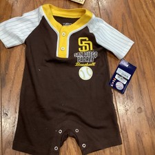 MLB Infant San Diego Padres Baseball Seams Graphic Outfit  NWT 6-9 Months NT145