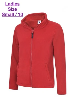 Ladies S UC608 Fleece Jacket Zip Microfleece Coat Zipped Pockets Warm Classic - Image 1 of 4