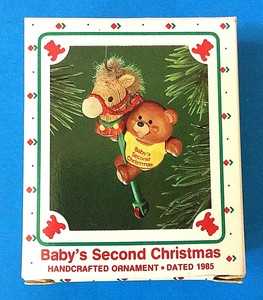 baby's second christmas ornament 2018