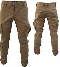 Herren Thermo Cargo Hose Gefüttert Outdoor Arbeitshose Slim Fit Arbeitshose