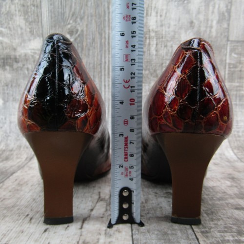 Decolte decolte Melian Heels donna taglia 12 arancione stampa pelle di serpente - Foto 4 di 10