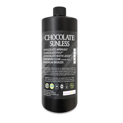 Sunless Air Brush Spray Tan  Solution  Very Double Dark Instant tan Chocolate