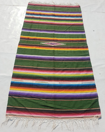Vintage Traditional Handcrafted Lovely Striped Rug for Home Décor 198x92 cm
