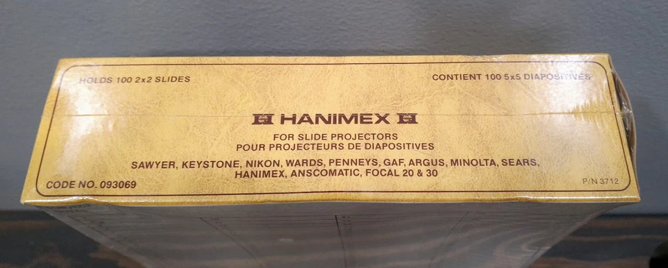 Hanimex Rotary Slide Tray Carousel Holds 100 2 x 2 inch Slides NEW SEALED - Image 3 of 4