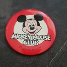 MICKEY MOUSE CLUB LARGE BUTTON PIN PINBACK Vintage WALT DISNEY PRODUCTIONS 3.5" — photo 1