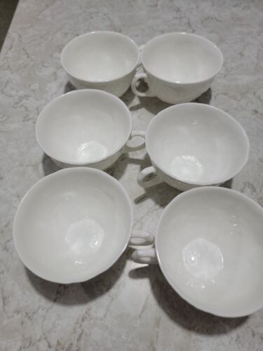 Lot de six - 6 ensembles tasse à café et soucoupes Wedgwood Countryware, Bone China - Photo 1/20