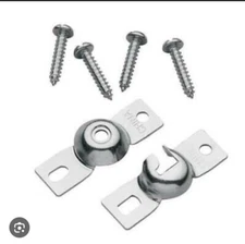 Roller Shade Inside Window Frame Mount Steel Brackets 2 pack  w/ Screws