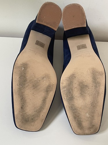 Preciosos Zapatos Bombas BODEN AZUL REAL Gamuza DETALLE FESTONEADO TACONES TALLA 40 US 9.5 - Imagen 10 de 20