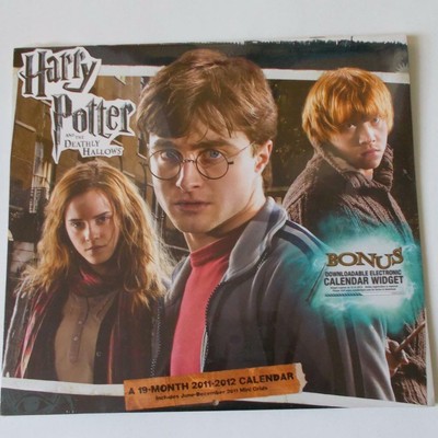 Harry Potter Deathly Hallows 19 Month Calendar 2011 12 Calendar Widget 9781423809685 Ebay