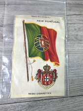 1911 New Portugal Flag Coat Arms Seven Gold Castles Tobacco Silk Nebo Cigarette