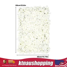 NEW Artificial Flower Wall Panel White 20pcs For Filming Wedding Party Backdrop