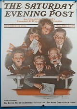 Norman Rockwell Saturday Evening Post Poster "Family Night Out" Print