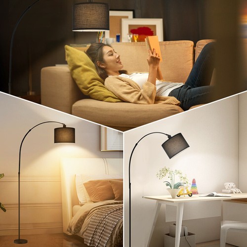 Stehlampe E27 Stehleuchte Design Bogenlampe Leselampe Wohnzimmer Standleuchte DE - Bild 2 von 7
