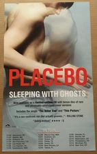 PLACEBO Rare TOUR PROMO POSTER w/ TOUR DATES of Sleeping CD 12x20 NEVER DISPLAYD