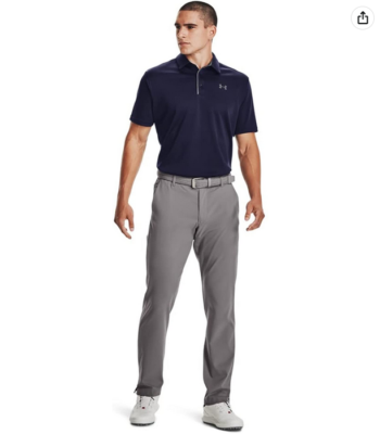 (取寄) アンダーアーマー ゴルフ メンズ テック ポロ Under Armour Golf men Under Armour Golf Tech Polo Midnight Navy/Graphite/Graphite Under Armour Men's Tech Golf Polo , Midnight Navy (410)/Graphite