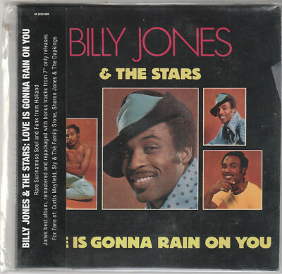 Billy Jones & The Stars- Love Is Gonna Rain On You NEW CD Free 1st Class UK P&P