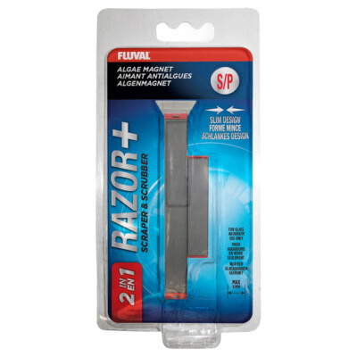 Fluval Razor-Algenmagnet mit Klinge für Aquarien 2-in-1 Reinigungssystem