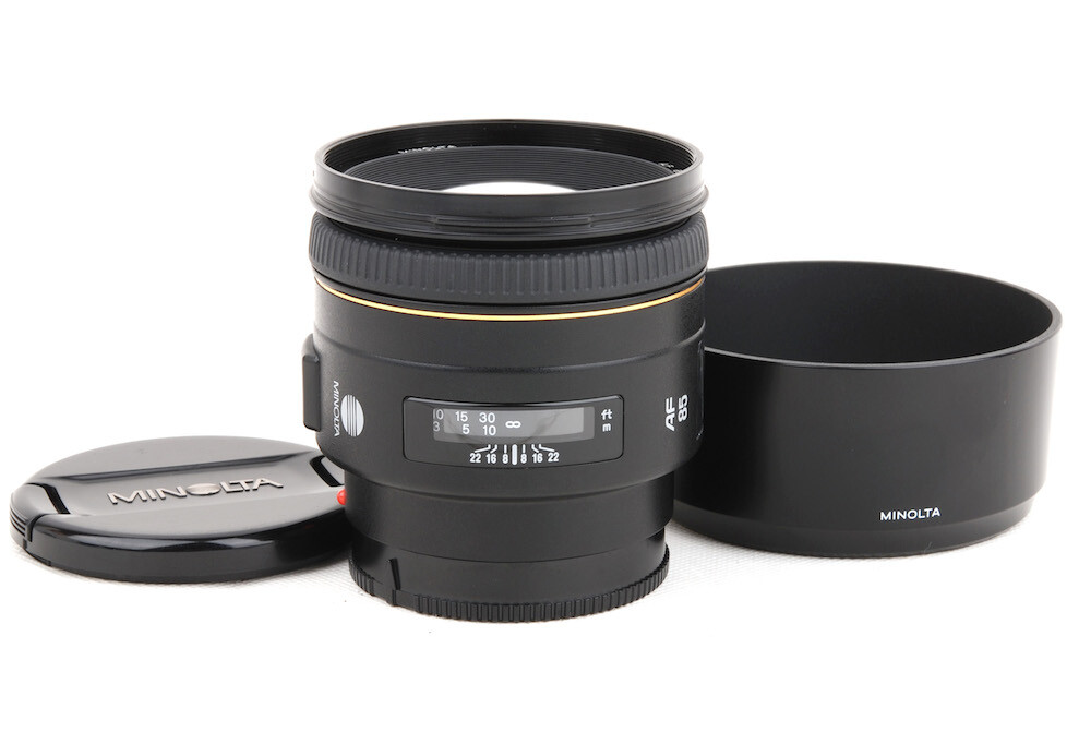 ミノルタAFレンズ　85mm MINOLTA/ミノルタ AF 85mm 1：1.4（22） Φ72mm カメラレンズ