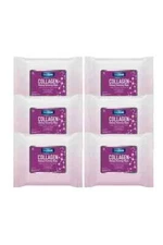 6 Pack DeepFresh Collagen Extract Make-Up Removal Wipes 6x25 pcs
