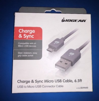Lot Of 10 IOGEAR GUMU02 CHARGE & SYNC CABLE, 6.5FT USB TO MICRO USB CABLE SC NIB