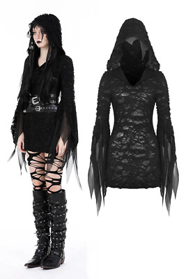 Dark In Love Gothic Top - Wraith